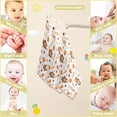 thumbnail image 2 of Coolnut 3 PCS Cute Cartoon Bear Hare Baby Muslin Washcloths, Fall Pumpkins Face Towel Burp Cloths Ultra Soft Absorbent Cotton Bath Wipes Towels for Newborn Boys Girls, 2 of 6
