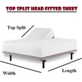 Split Head Flex King Sheets for Adjustable Beds, Flex Top King Sheets