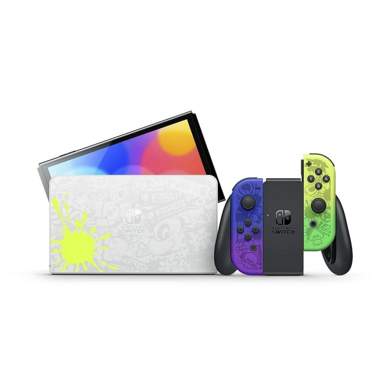 Nintendo Switch OLED Splatoon 3 Edition Bundle with Mario Nintendo Switch OLED Splatoon 3 Edition Bundle with Mario