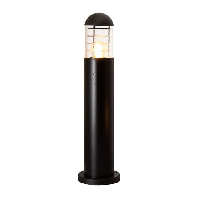 Poste de luz exterior IP44, acabado negro, 1 luz, E27, 10W
