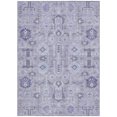 thumbnail image 4 of 3' X 5' Lavender Purple And Gray Oriental Washable Indoor Outdoor Area Rug, 4 of 5