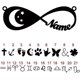 thumbnail image 2 of UMAGICBOX Collar de infinito de plata esterlina personalizado con nombres Collar con nombre chapado en oro de 18 quilates personalizado Joyería eterna-Collar de plata-3-Infinity con Collar de oro blan, 2 of 4