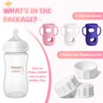 thumbnail image 3 of Paquete de 3 fundas de silicona Joxodak con tapas para Philips Avent de 8 oz, 3 of 7