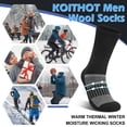 thumbnail image 4 of KOITHOT 6 Pairs Men Wool Socks Thermal Winter Warm Outdoor Work Boot Hiking Socks for Men & Women, 4 of 6