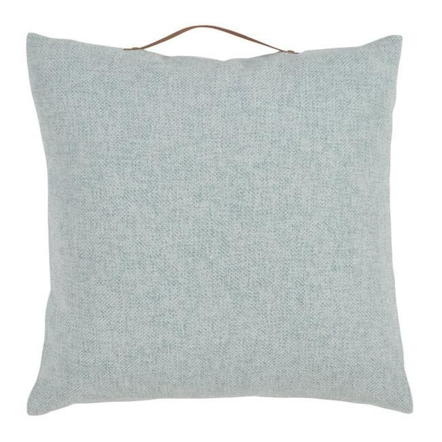 SARO 2087.A18S Coussin Décoratif en Chenille avec Poignée Aqua