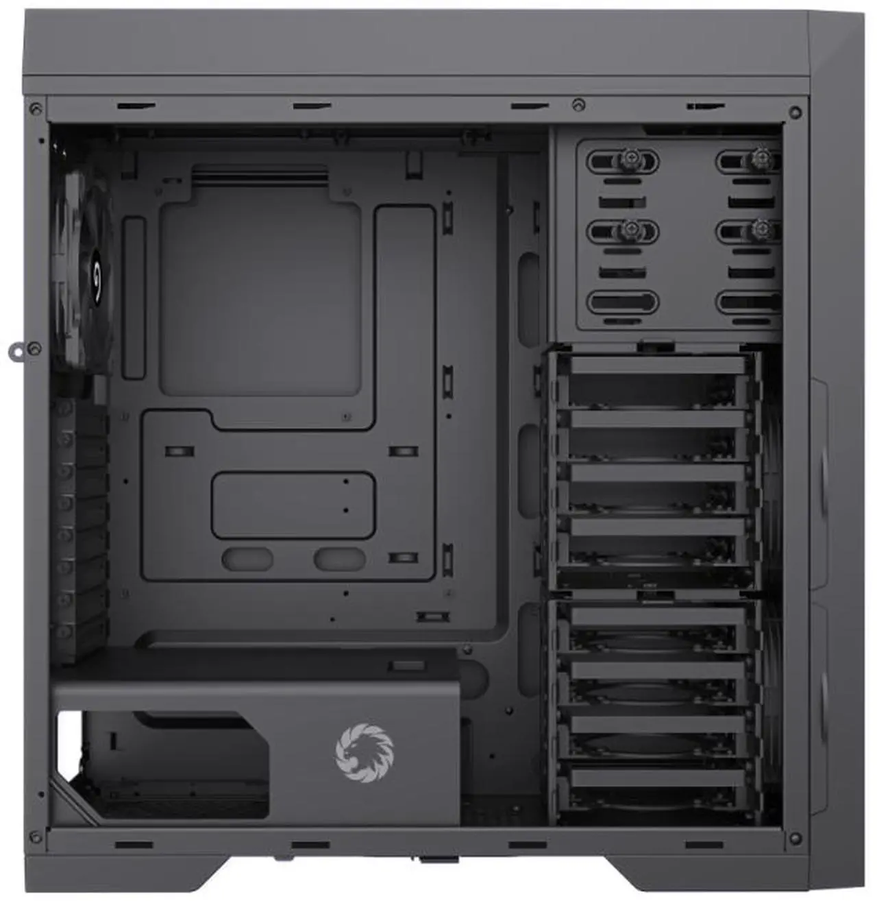 GAMEMAX Titan Silent 2 Black USB3.0/Type C ATX Gaming Full Tower Computer Case w/3 x Silent Fans (Pre-Installed). Support 4090 GPU and 360mm AIO
