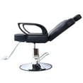 thumbnail image 2 of Olurrisa Shampoo Barber Chair - Extra Wide PU Leather Salon Chair w/ Chrome Steel Base, Auto-Recline & Hair Cutting Cape, Heavy Duty Beauty Equipment for Salons/Barbershops, 2 of 9