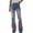 Red, variant on TSADFHJI Skirts for Girls 10-12 Womens Pants Printed Pattern Loose Flared Hem Jeans Stretch Flared Bottoms L Purple