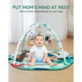 thumbnail image 3 of 4-in-1 Baby Activity Gym & Tummy Time Play Mat, with 6 Detachable Sensory Toys, 0-36 Months, Sensory Motor Development, Newborn Infant Gift, 3 of 9