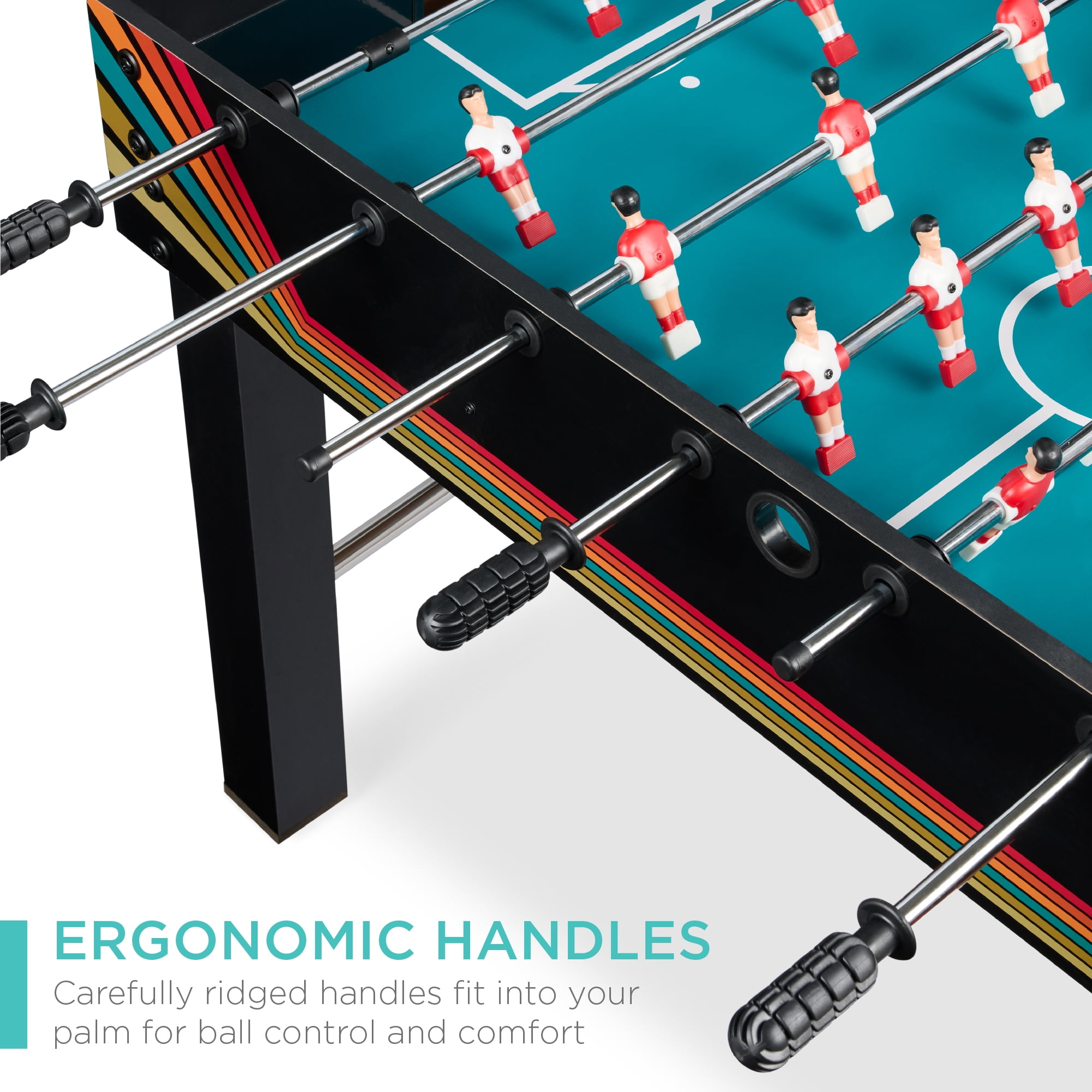 Best Choice Products 48in Foosball Table for Kids & Adults, Arcade Soccer Game Table w/ 2 Balls - Arcade