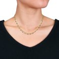 thumbnail image 4 of Miabella Collier à Double Rang avec Perles Multicolores en Argent Sterling Plaqué Jaune, 4 of 5