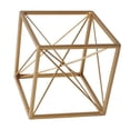 thumbnail image 1 of Cube Doré Décoratif avec Centre Abstrait Design&44; Petit, 1 of 1