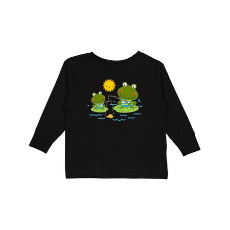 

Inktastic Fishing Frogs Cute Fisherman Gift Toddler Boy Girl Long Sleeve T-Shirt