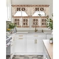 thumbnail image 4 of Country Swag Kitchen Curtains Sets for Windows 24 Inch Length, Texas Star Plants Branches Berry Farmhouse Retro Short Window Curtain Panels Swags Valances and Tiers 3 Piece Set for Cafe/Dining Room, 4 of 5