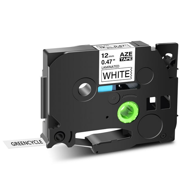 GREENCYCLE 1PK Black on White 12mm TZ Tze Tze-231 TZ-231 TZe231 TZ231  Laminated Label Tape for Brother P-touch PT-P700 PT-P750W PT-D210 PT-D400  ...