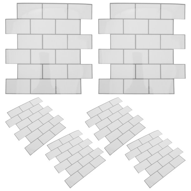 unbranded 6Ud Azulejos Adhesivos De Pared Para Cocina Y Fácil De Instalar Resistente Agua