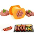 thumbnail image 1 of 1-Pack Hot Dog Maker Meat Stick Squeezer Meatball Rapid Prototyping Tool Kitchen DIY Tool (Orange), 1 of 5