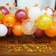 thumbnail image 2 of Husfou 110PCS Fall Balloons Garland Arch Kit, Orange Gold White Confetti Balloons with Artificial Maple Leaves Garland for Thanksgiving Autumn Pumpkin Baby Shower Birthday Party Decorations, 2 of 6