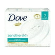 Dove Sensitive Skin Beauty Bar, Unscented, 3.17 oz bars, 3 ea (Pack of 2)