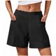 thumbnail image 1 of Combinadores Cortos para las Mujeres de Ajuste Suelto, Punk Hippie Sólido, Pantalones Sueltos de Bolsillo de la Ropa Callejera Jogger, 1 of 7