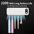 thumbnail image 4 of BPPEG 2026 New Toothbrush Sanitizer and Holder,Uv Toothbrush Sanitizer Holder for Bathroom with 5 Slot,Timer Function,2000Mah Rechargeable Toothbrush Cleaner Holder Wall Mounted Without Drilling, 4 of 7