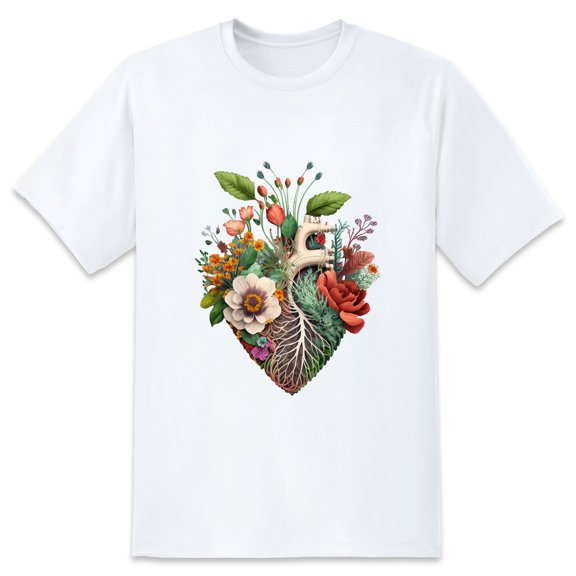 Men's Graphic TeeFlowers (2) Letter Print T-Shirts Round Neck Short Sleeves Sizes XS-5XL Summer Daily Casual Tops
