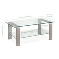 thumbnail image 6 of Evelyn&Zoe Asta 40" Wide Rectangular Coffee Table, Nickel, 6 of 7
