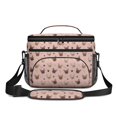 thumbnail image 2 of French Bulldog and Bone Pink Pattern Insulated Lunch Box for Women Men, Medium Leakproof Cooler Bag with Adjustable Strap, 10"x6.7"x8", 2 of 6