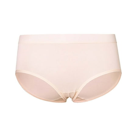 SNOWSONG Plus Size PantiesClearance! Seamless Underwear Women s Panties Mid Waist Cotton Panties Hip Wrap Breathable Underwear Womens Underwear Cotton Panties for Women Pink L