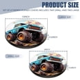 thumbnail image 2 of Electric Stove Burner Covers, Set of 4, Round Burner Cover,8 and 10 Inch,Truck And Large Tires, 2 of 4