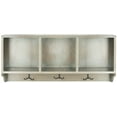 thumbnail image 3 of SAFAVIEH Alice Wall Shelf with Three Storage Compartments, French Grey, 3 of 4