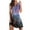 Blue, variant on Homenesgenics Midi Dress for Women 4X Womens Fashion Printed Comfortable Loose Sleeveless Casual Tops Dress