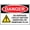 Warning Sign 3, variant on Danger Crushing Hazard Chock Wheels Outdoor Metal Sign 8"x12" - For Business Workplace Office Home Delivery Road Garden, Crushing Hazard Sign