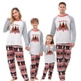 thumbnail image 1 of KelaJuan Family Matching Pajamas Christmas Tree Letters Print Long Sleeve Tops and Stretch Casual Pants Sleepwear, 1 of 8