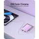 thumbnail image 3 of Cargador de pared USB plano KWRNVO 30W 3 puertos morado, 3 of 8