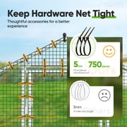 Quictent Large Metal Chicken Coop Run for 30 + دواجن مع قماش الأجهزة المجلفن وغطاء سقف مقاوم للماء ، في الهواء الطلق قفص ذروة بيت الدجاجة لمزرعة الفناء ، 18x9x6.6FT