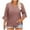 Rose Gold, variant on Aofany Plus Size Womens Tops V Neck 3/4 Sleeve Tunic Tops Casual Loose Fit T Shirts Blouse