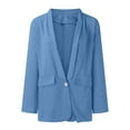 thumbnail image 4 of Aloohaidyvio Blazers for Women Fall Winter Women's Casual Blazer Jackets Long Sleeve Open Front Button Work Office Suit Jacket with Pockets, 4 of 6