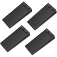 thumbnail image 1 of Tope de puerta de piso de goma antideslizante Ormromra 4 Piezas altura ajustable negro, 1 of 5