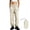 Beige-pants, variant on Ladies Elastic Waist Water Resistant Drawstring Hem Windbreaker Jogger Pants Packable Outdoor Casual Sport Trouser Blue L