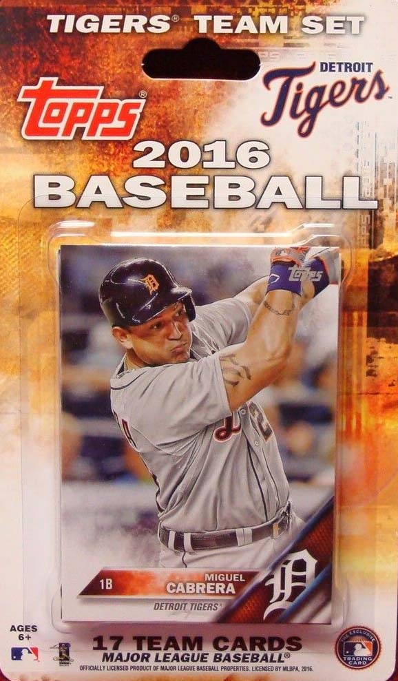 Detroit Tigers 2019 Topps Factory Sealed Special Edition 17 Card Team Set with Miguel Cabrera Plus