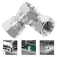 thumbnail image 2 of Miangastore 2 Pcs Hydraulic Female To Female Equal Swivel Joint Adapter Connector Air Compressor Accessories Female To Female Equal Swivel Joint Adapter Connector, 2 of 8