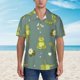 thumbnail image 2 of Balery Cute Yoga Frogs Camisas hawaianas de manga corta para hombre, camisas playeras de corte holgado, camisas de vacaciones con botones,Medium, 2 of 7