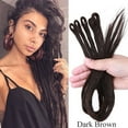 thumbnail image 3 of Benehair Dreadlock Extensions Full Head Pack Synthetic Dreads Faux Locs Crochet Hair Reggae Hair Locs Extensions 20inch Dark Brown, 3 of 10