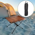 thumbnail image 6 of Folding Camping Table Outdoor Table with Hole for Hanging with Storage Bag Beach Table Camping Desk for Travel Garden BBQ Patio Yard Orange Red, 6 of 8