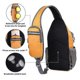 thumbnail image 3 of Crossbody Sling Backpack Daypack: Yellow Sling Bag Travel Hiking Walking Antitheft Chest Bag For Man Woman, 3 of 5