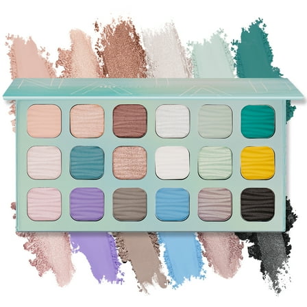 Color Nymph 18 Colors Eyeshadow Makeup Palettes for Women Neutral Naked Matte Eye Shadow Palette Long-Lasting Makeup Set with Mirror (Green)