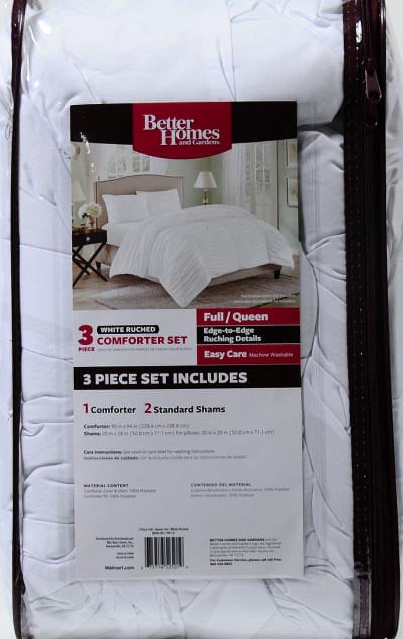 Better Homes & Gardens Full or Queen Ruching Comforter Set, 3 Piece - image 3 of 3