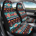 thumbnail image 4 of XYZCANDO Car Seat Covers Anti-Scratch Front Seat Cover Front Seat Covers for Cars Thin Easy Clean Auto Van, Southwestern Style Running Horse Geometric Pattern, 4 of 10