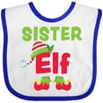 thumbnail image 3 of Inktastic Christmas Sister Elf Girls Baby Bib, 3 of 4